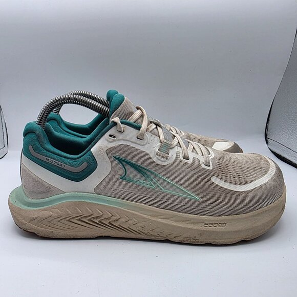 Altra Paradigm 7 Womens Size 8 Gray Teal Running Shoes Athletic Outdoors Casual - Picture 12 of 13